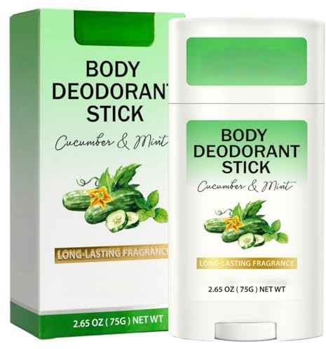 Whole Body Deodorant Stick,Solid Perfume,Solid Perfumes For Women,Antiperspirant Deodorant,Long-Lasting Freshness,Multi-Use Odour Control For Men&Women,Fresh Scented(Cucumber & Mint)