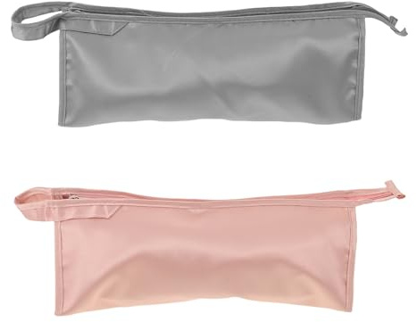 Healvian Estuche de Transporte para 2 Herramientas para el Cabello Compatible con secador de Pelo, Estuche de Viaje para rizador y Soporte para Plancha, Organizador portátil de Herramientas de