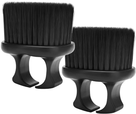 VICASKY Bartbürsten aus Nylon und Pp mit Ringdesign für Männer 2 Stück-pack Leicht zu Halten für Bartreinigung im Friseursalon und Outdoor Einsatz