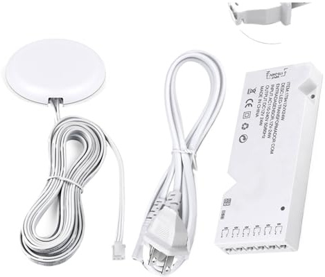 Illuminazione a LED DC12V con interruttore dimmerabile con sensore di movimento touch/hand sweep, alimentatore, driver LED, 4-10 porte(US110V Plug,36W-6 Ports)