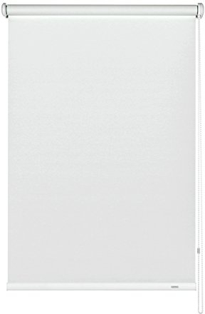 Gardinia Seitenzug-Rollo zum Abdunkeln, Decken-, Wand- oder Nischenmontage, Lichtundurchlässig, Alle Montage-Teile inklusive, Weiß, 52 x 180 cm (BxH), 6390052180