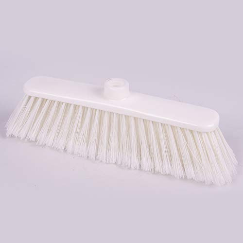 La Briantina Scopa per Interni Anita per Tutti i Pavimenti di Casa, con Setole Piumate, Leggera e Versatile, Larghezza 27 cm, Colore Bianco