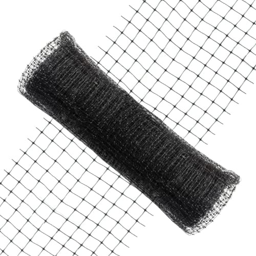 Vogelschutznetz | 2m x 10m | Masche: 12mm x 14mm | schwarz | Teichnetz | Katzennetz | Kunststoffnetz
