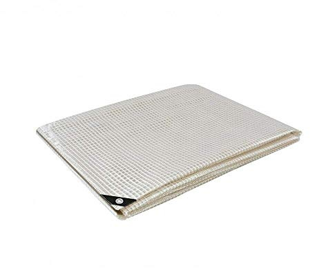 3 x 4 m Clear Tarpaulin Waterproof Heavy Duty Tarp Sheet Cover, Groundsheet - Waterproof, Weatherproof, Frost-Resistant, UV Protection, Universal, Multipurpose, Reinforced Eyelets