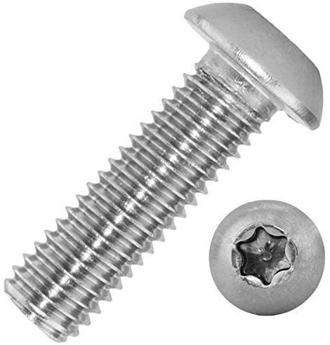 Linsenkopfschrauben mit Innensechsrund (ISR) M5x10/10 mm aus Edelstahl A2 (5 Stück) | ISO 7380 - Rundkopfschrauben - Linsenschrauben - Schrauben von MESAROS®