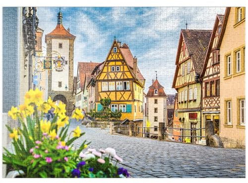 MyPuzzle Rothenburg ob der Tauber - Premium 1000 Teile Puzzle - MyPuzzle Sonderkollektion von Puzzle Galaxy