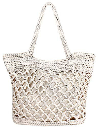 MEGAUK Women Handmade Straw Shoulder Bag Casual Summer Beach Tote Rattan Bags Weaving Tote Bag For Ladies