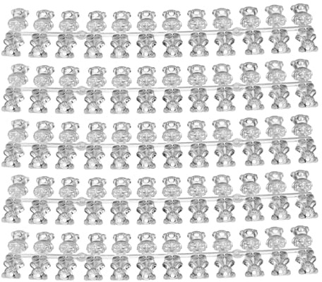 120Pcs Fake Nail Swatches, Bear Shape False Nail Art Tips Sticks Nails Colour Display Tips Sticks Easy Disassemble Nail Practice Hands for Manicurists Nail Salons
