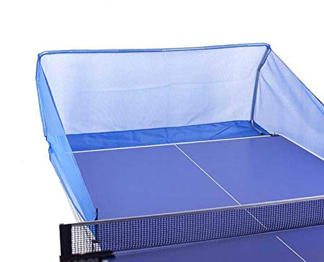 Tischtennisball-Sammelnetz, tragbare Tischtennisnetze, kein Auslaufen, Einzeltrainings-Hilfsnetze, Universal-Tischtennisnetze (Color : Blue)