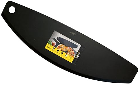 JADE Pizzaschneider, Zellulose-Laminat, spülmaschinenfest, hygienisch, extrem robust, hitzebeständig bis 176°C, Aufhängeöse, BPA-frei, tolles Geschenk