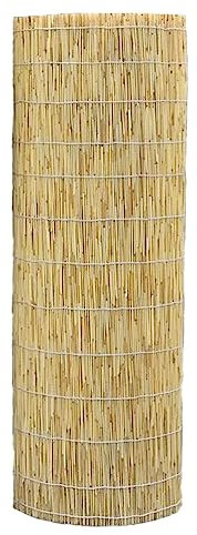 Clôture de Roseau Jardin, Paillasse pour Pergola Natte Bambou, Rideau en Bambou Protection Contre le Vent et le Soleil, Canisse en Roseau Brise Vue pour Vouverture de Toiture, Terrasse Natte de Roseau