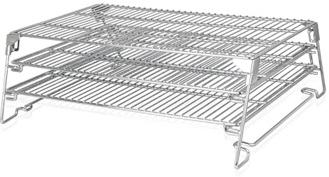 FlameDuty 21 3-Tier Foldable Sliding Jerky Racks for Traeger, Pit Boss, GMG, Camp Chef and More Smoker Grills, 830² Cooking Space Expansion Accessory for Barrel Pellet Grills