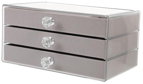 TINEASUR Schmuckschubladen-organizer Für Ohrringe Und Halsketten Aufbewahrungsbox Für Damen-schmuck Tragbare Schmucketuis Mit Ordentlicher Aufbewahrung Für Accessoires