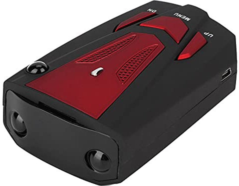 360 Degrés V7 GPS Voiture Vitesse sécurité Alerte Vocale Détecteur de Portée Extrême (Rouge)