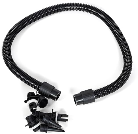 Uppblåsbar båt Sup Pump adapterkit, luftslang och luftpumpsomvandlare, elektrisk paddelbrädspump pump luftpump tillbehör med 7 luftventilmunstycken för uppblåsbar stående upp paddelbräda/båt/tält/pool
