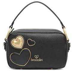 Braccialini Borsa a Mano Donna Jinny Mix con Cuori e Doppia Portabilità