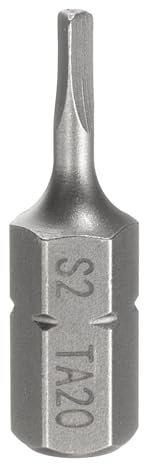 sourcing map Punta per cacciavite triangolare magnetica TA20 1/4 gambo esagonale 1 (25 mm) lungo magnetico S2 acciaio industriale punta cacciavite punta triangolare punte per trapano elettrico
