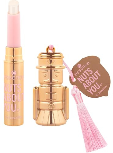 essence NUTS ABOUT YOU lip beautifier, Lippenstift, Nr. 01, schimmernd, vegan, ohne Parabene, ohne Mikroplastikpartikel, Nanopartikel frei, 1er Pack (1.5g)