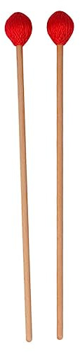 SOIMISS Marimba Schlägel 2 Stück aus Buchenholz mit Nylonkern und Gratfrei für Anfänger und Professionelle Musiker zum Spielen von Xylophon und Marimba