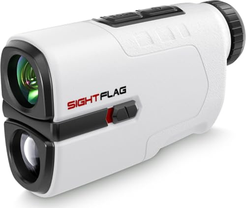 SIGHTFLAG GF1 - Telémetro de golf con pendiente, 1300 yardas láser para caza, aumento de 7.5X, mástil de bandera, bloqueo, vibración, recargable, con imán accesorios de golf, SIGHTFLAG GF1 (negro)