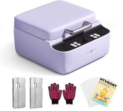 HTVRONT Phone Case Heat Press Machine - Phone Case Auto Heat Press with 3D Vacuum Heat, Precise Temperature Sublimation Phone Case Press Machine for Badges, Coaster (Compatible with iPhone & Android)