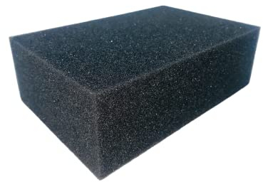 Nespoli Esponja de Albañil, Ideal para Cementos, Baldosas y Decoración, Color Gris, 180x120x60 mm