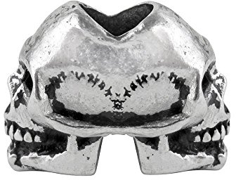 Alchemy Gothic Janus/Coffin/Alchemist Men Beard Beads Standard, Pewter,