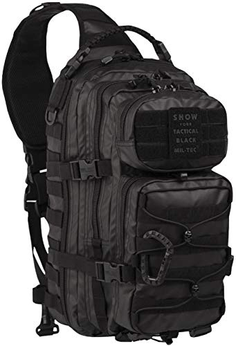 Mil-Tec One Strap Assault Pack • Sling Bag mit MOLLE-System • Taktische Molle Tasche • Militär Rucksack • Kompakte Crossbody Schultertasche für Wandern, Reisen, Alltag • Umhängetasche