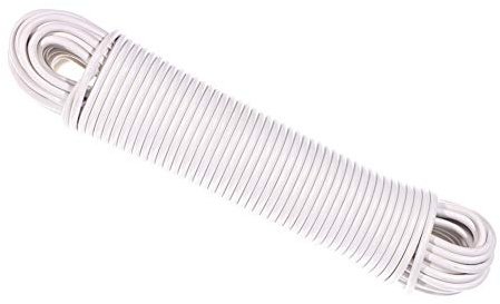 West Coast Paracord West Coast Plastic Wäscheleine – 5/32 Zoll oder 7/32 Zoll – Weiß, faserverstärkt, langlebig (50 oder 100 Fuß lang)