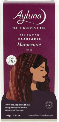 Bio Pflanzenhaarfarbe Maronenrot 2 x 100 g