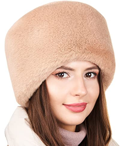 Futrzane Modern Kosakenmütze - Fellmütze Damen - Winter Russische Mütze Pelz