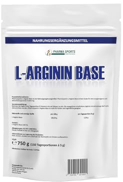 L-Arginin Base Pulver - PREMIUM Qualität - gewonnen durch pflanzliche Fermentation 750g