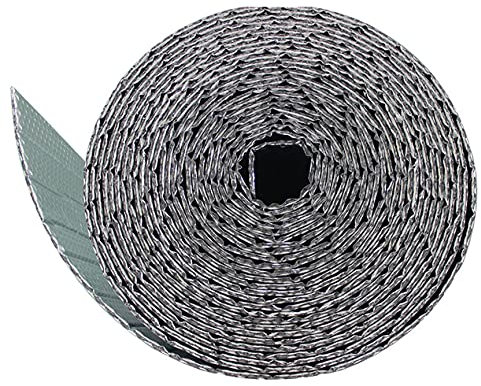 NAKAN Einzelne Luftpolsterfolie Doppelte Aluminiumfolien-Isolierrolle, Wärmehaltung Wasserdicht Dampfsperre für Wände Fenster Garagen Dachböden(Size:1x8m(3x26ft))