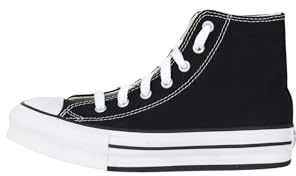 Converse Chuck Taylor All Star Eva lyft canvas plattform sneaker, Svart, 11 UK