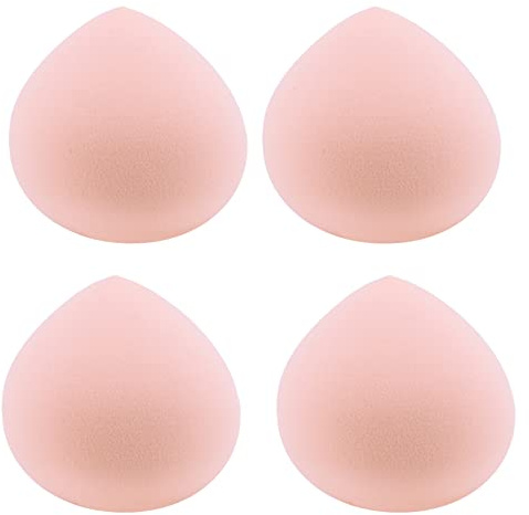 Lot de 4 éponges de maquillage à la guimauve rose ultra douces pour fond de teint, crèmes et poudres
