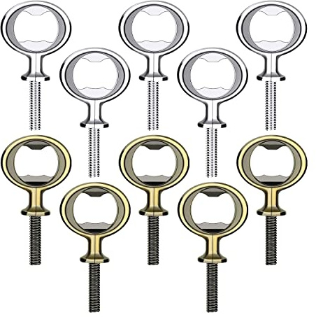 Fubdnefvo 10 StüCk FlaschenöFfner-Rohling, DIY-BierflaschenöFfner, Flacher FlaschenöFfner-Einsatz Aus Edelstahl, Kit für BieröFfner-Hardware