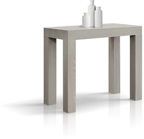 PAZZO DESIGN Tavolo Consolle Allungabile Nancy, Olmo Perla, Fino A 12 Posti, Cucina, Salvaspazio, Made in Italy, Da 45 A 300 Cm - id_1877