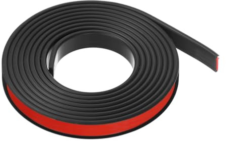 sourcing map U-Shape Edge Banding 9/16 x 9.8ft (14mm x 3000mm) Self Adhesive TPE Flexible Veneer Edging Edge Protector for Furniture Cabinet Table Repair, Black