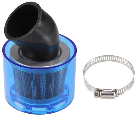 A ABSOPRO Luftfilterrenare böjd 38 mm/1,50 tum motorcykelfilter för 110–125 ccm de flesta motorcyklar ATV mopeds dirt bikes racercyklar blå