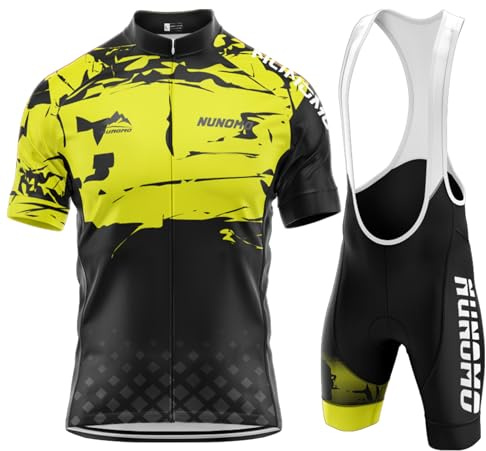 2024 Pro Team cykeljersey set för män, män sommar cykling kortärmad med Tech Stretch och 3 fickor med 9D gel vadderade byxor för utomhuscykling (TYPE-10, 3XL)