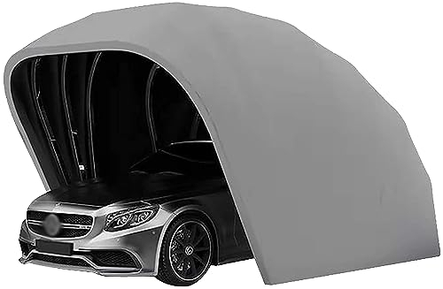 XNYXLPP Garage pour abri d'auto Robuste, Tente de Voiture Pliante étanche, abri d'auto Simple télescopique en Acier Inoxydable, tonnelle de Voiture entièrement Automatique