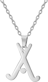 Halskette Ketten Schmuck Herren Frauen Anhänger Necklace Eishockey Halsketten Für Frauen Kind Mama Halskette Sport Fan Hockey Coach Stahl