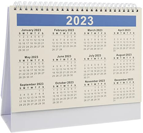STOBOK 5stücke Kalender Im Kreativen Design Für Schreibtisch Mit Frischen Stil Und Robustem Papier Für Organisation Desktop-dekoration