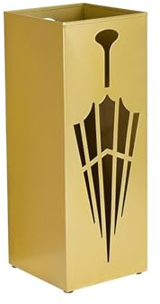 Sharplace Umbrella Holder Stand Umbrella Stand Rack Portable Space Saving Rain Water Drip Tray Umbrella Drain Rack for Living Room Dorm, gold