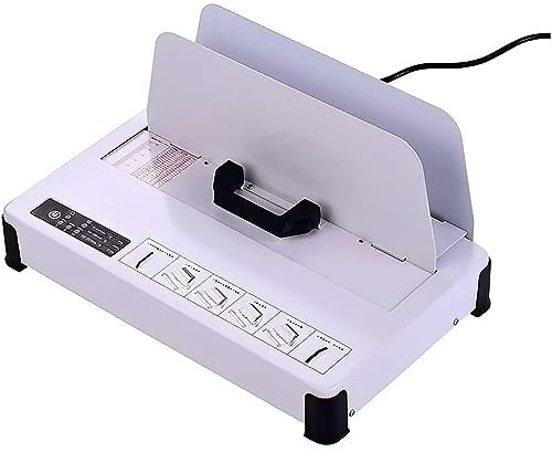 IUBGFTO Elektrisches Bindegerät, Thermobindegerät für A4, Max. Bindestärke 50 mm, PTC-Keramikheizung, für Vertragsdokumente, Rechnungsordner im Büro oder zu Hause