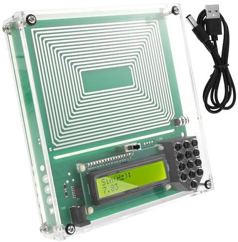 Generatore di risonanza Schummann 7,83 Hz con custodia protettiva 0,1 ~ 30000 Hz Ultra guarigione USB Schumann, generatore di onde sinusoidale 15 x 15 cm, generatore di frequenza Schumann (verde)