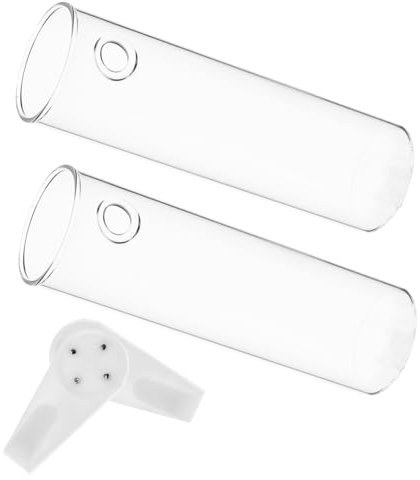 Happyyami 2stücke Glas Wandvase Hängend Transparent Blumenvase Wandpflanzgefäß Dekorativ Für Zimmer Küche Wandmontage Blumentopf Anzuchttopf