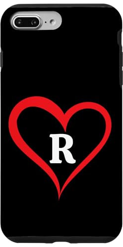 Heart with Letter R Case for iPhone 7 Plus/8 Plus