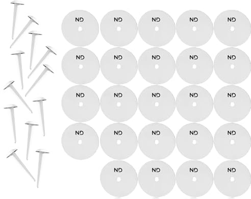 ND Sports Plastic Marker Discs - Pack of 12 or 24 | Inner Fielding Circle Cricket Marker Discs | Flat Round Training Cones for Agility, Sports, Field Drills | Non-Slip Design for Indoor & Outdoor Use