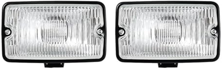 Feux Antibrouillard pour Peugeot 205 pour GTI pour CTI 106 306 Mi16 H3 Accessoires Voiture Feu De Brouillard Avant DRL LED Lampe Conduite Projecteur Projecteur Phares Antibrouillard(Clear-2pcs)